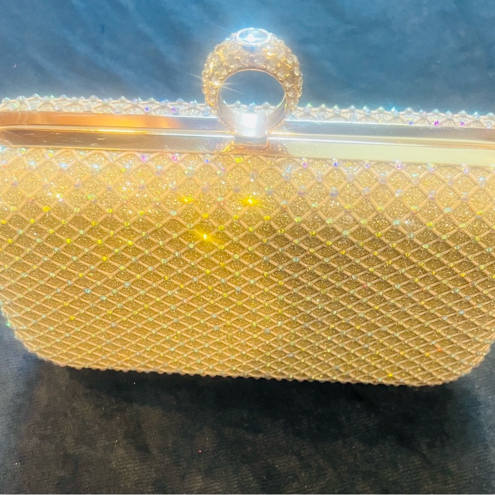 Elegant Gold Clutch Bag